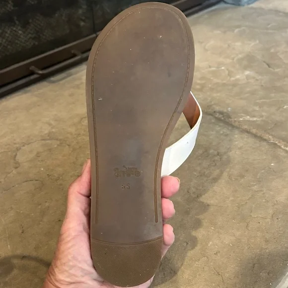 Coach Slip on Leather Sandals. Size 6.5 - Picture 6 of 7